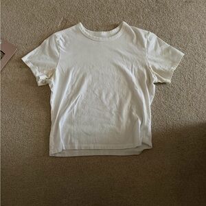 Abercrombie & Fitch Cream Short Sleeve Tee